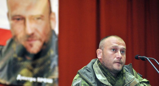 
Lãnh đạo cánh hữu cực đoan Ukraine Dmytro Yarosh. Ảnh: Sputnik
