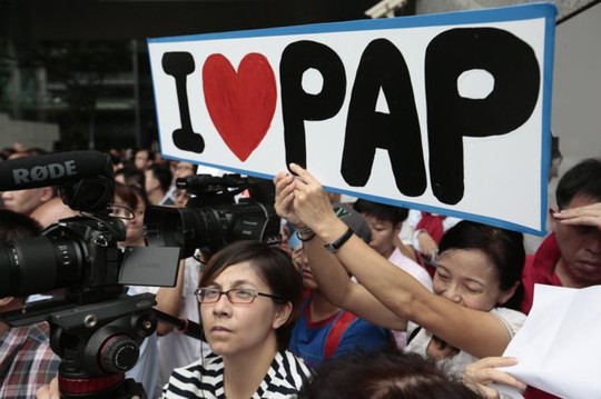 Đảng Hành động Nhân dân (PAP) nhận được sự ủng hộ sâu rộng nhiều thập kỷ qua. Ảnh: EPA