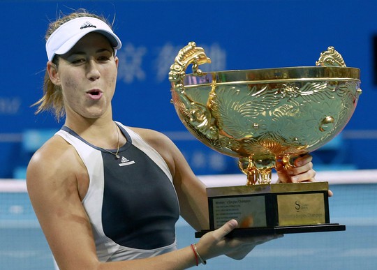 Người đẹp 22 tuổi Muguruza là tân binh đáng chú ý nhất của WTA Finals mùa này Ảnh: REUTERS