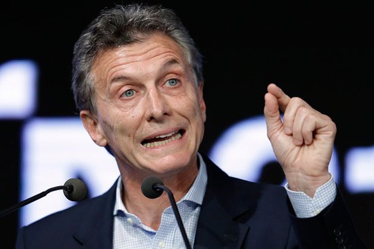 Tân Tổng thống Argentina Mauricio Macri Ảnh: AP