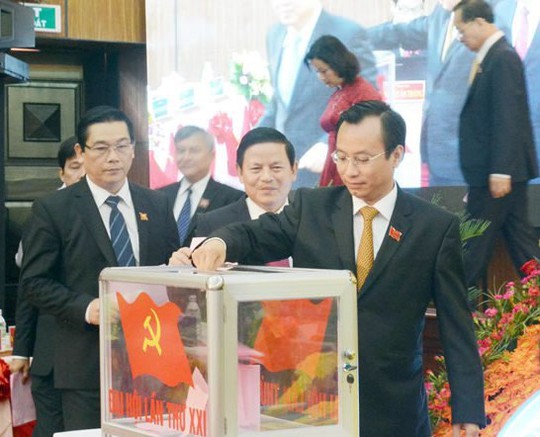 
Ông Nguyễn Xuân Anh tại Đại hội Đảng bộ Đà Nẵng
