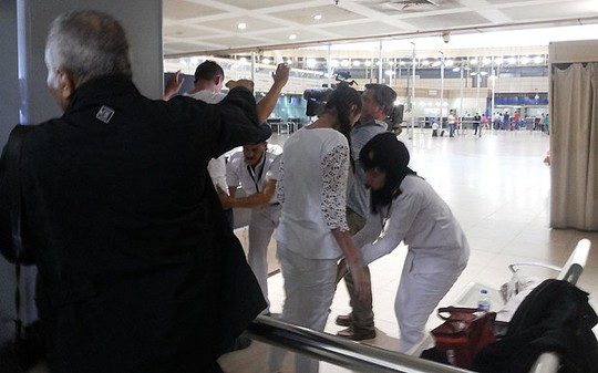 An ninh được siết chặt tại sân bay Sharm el-Sheikh. Ảnh: The Telegraph