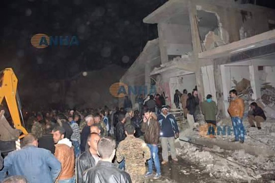 Các vụ nổ xảy ra gần một bệnh viện của người Kurd và khu chợ Souk Al Jumla. Ảnh: Twitter