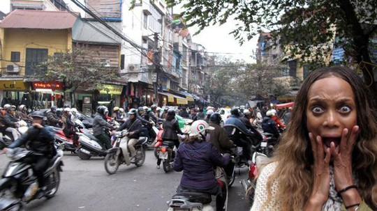 
 Cảnh giao thông kinh dị tại Việt Nam. Ảnh: Vtc.vn.
