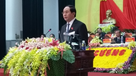
Đại tướng Trần Đại Quang phát biểu chỉ đạo tại đại hội
