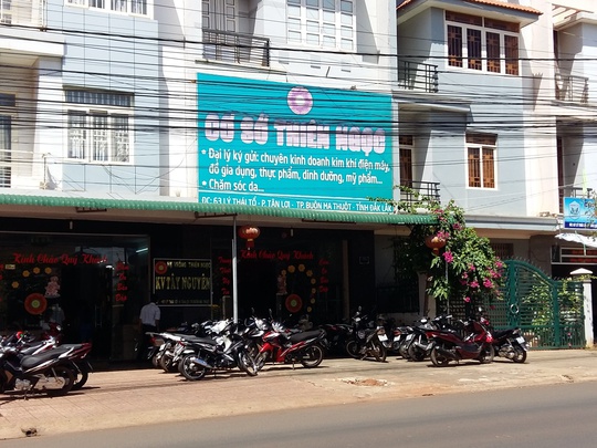 
Một trong những cơ sở kinh doanh đa cấp thuộc Công ty TNHH Thiên Ngọc Minh Uy tại Đắk Lắk
