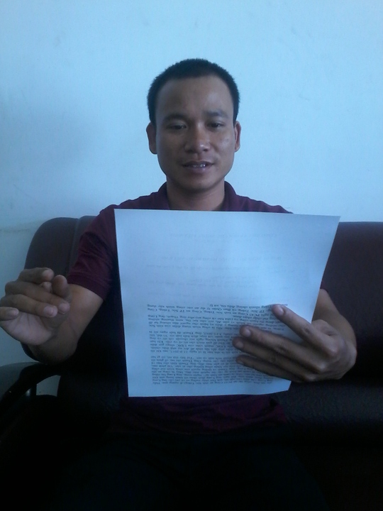 
Anh Nguyễn Văn Khởi, người bị ông Long gọi điện dọa cắt gót chân
