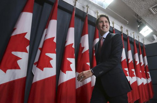 Nhà lãnh đạo mới của Canada hôm 20-10. Ảnh: Reuters