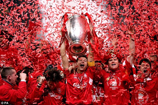 Chức vô địch Champions League 2003 là danh hiệu lớn nhất của Gerrard với Liverpool