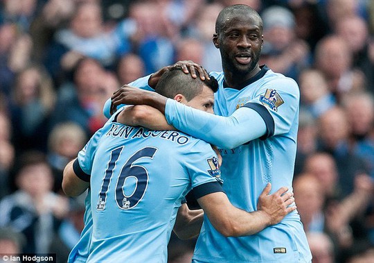 Aguero và Yaya Toure là 2 cầu thủ nhận lương cao nhất Man City