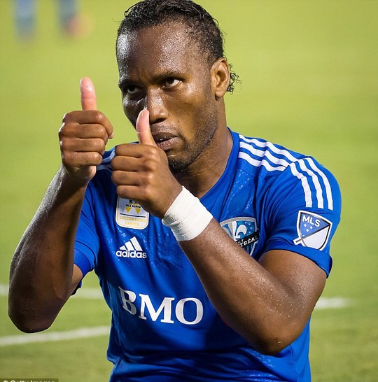 Cựu tiền đạo Chelsea Drogba nhận lương 1,6 triệu bảng Anh/năm ở Montreal Impact