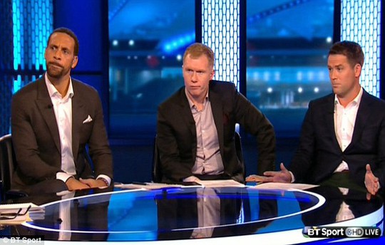 Rio Ferdinand, Paul Scholes và Owen bình luận trên BT Sports
