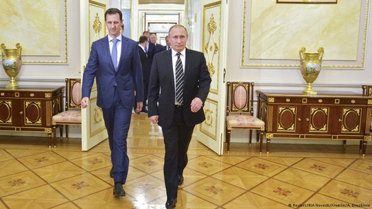 Tổng thống Syria Bashar al-Assad thăm Moscow hồi tháng 10-2015. Ảnh: Reuters