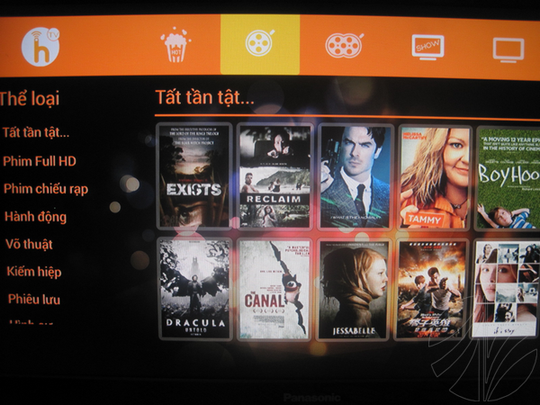 
Giao diện hayhaytv trên android box
