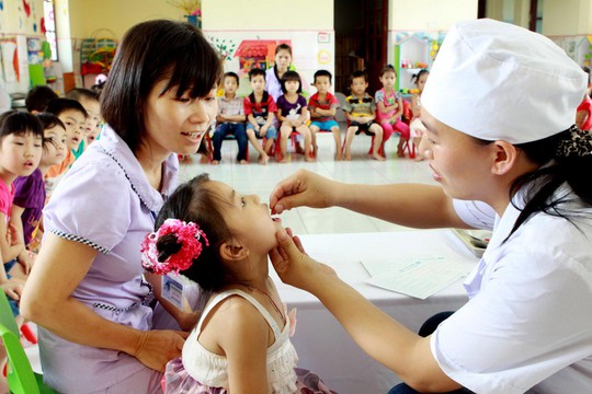 Chăm sóc sức khỏe ban đầu cho học sinh tại một trường học ở Hà Nội