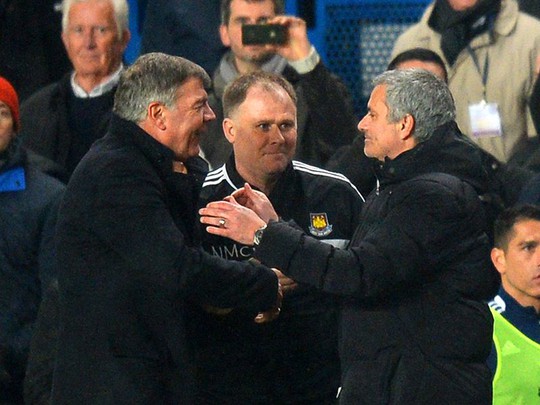 
HLV Sam Allardyce và Mourinho
