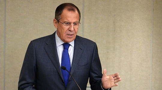 
Ngoại trưởng Nga Sergey Lavrov phát biểu trước Hạ viện Nga. Ảnh: RIA Novosti
