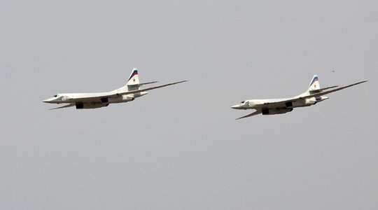 Máy bay ném bom Tu-160 của Nga. Ảnh: Reuters