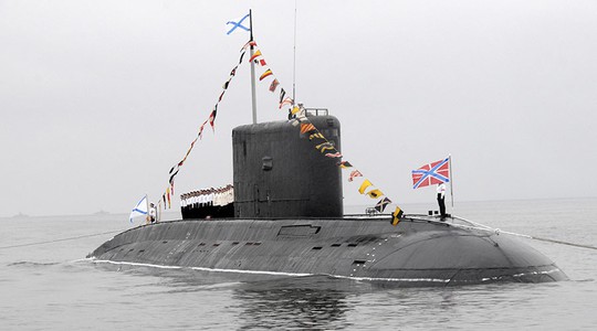 
Tàu ngầm lớp Kilo của Nga. Ảnh:Reuters
