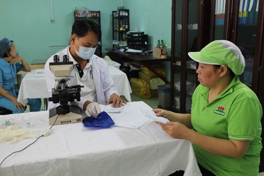 LĐLĐ quận Tân Bình, TP HCM tổ chức khám bệnh miễn phí cho công nhân Công ty Thuận Phát