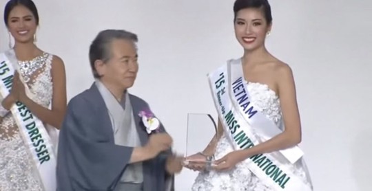 Thành tích cao nhất cho đến nay của nhan sắc Việt là giải Á hậu 3 Hoa hậu Quốc tế 2015. (Ảnh do nhân vật cung cấp)