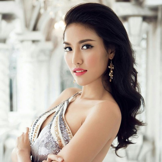 Lan Khuê, đại diện của Việt Nam tại Hoa hậu Thế giới 2015. (Ảnh lấy từ Facebook NV)