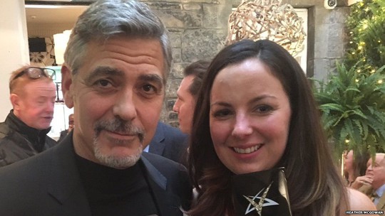 George Clooney và Heather McGowan