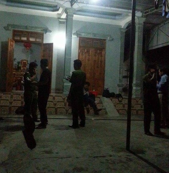 Hiện trường vụ Nguyễn Hữu Khính giết vợ trong đêm.