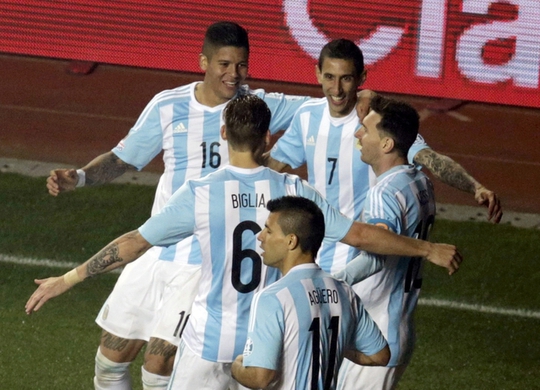 Argentina trở lại với vị trí số 1 thế giới hồi tháng 7-2015