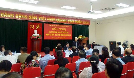 
Tổng Bí thư Nguyễn Phú Trọng trả lời các ý kiến cử tri
