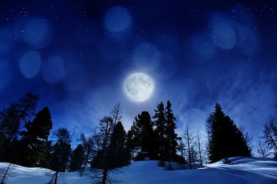 
Đêm Giáng sinh năm nay sẽ được ánh trăng rằm thắp sáng. Ảnh minh họa: Mother Nature Network
