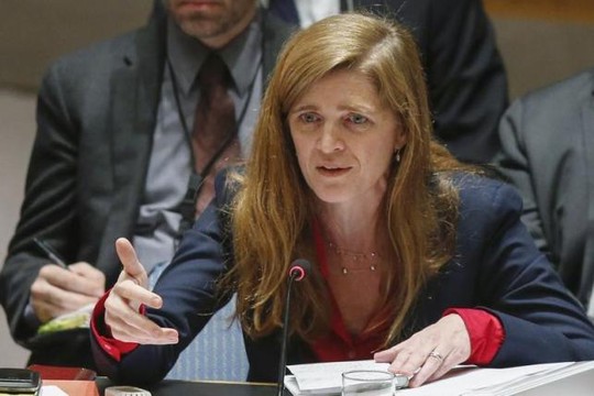 
Đại sứ Mỹ tại LHQ Samantha Power. Ảnh: Reuters
