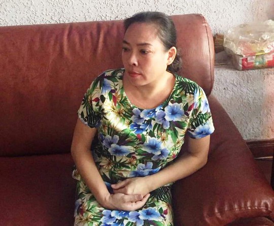 
Tú bà Nguyễn Ngọc Hương tại cơ quan công an
