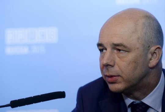 
Bộ trưởng Tài chính Nga Anton Siluanov trong buổi họp báo hồi tháng 7. Ảnh: Reuters
