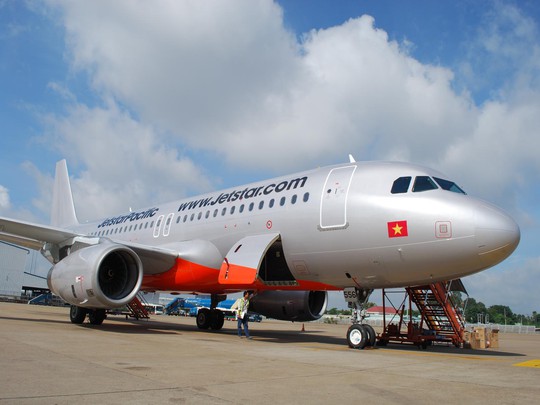 Một chiếc máy bay của Jetstar Pacific