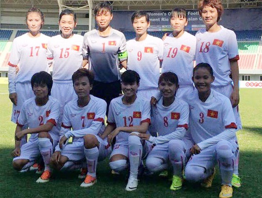 Đội hình ra sân của tuyển nữ Việt Nam chiều 22-9