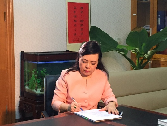 Bộ trưởng Bộ Y tế Nguyễn Thị Kim Tiến đăng ký hiến tạng từ năm 2013 - Ảnh tư liệu