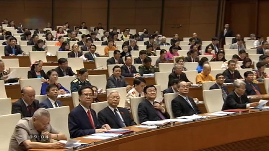 
Lãnh đạo Đảng, Nhà nước và các đại biểu tham dự phiên khai mạc kỳ họp thứ 10, QH khóa XIII
