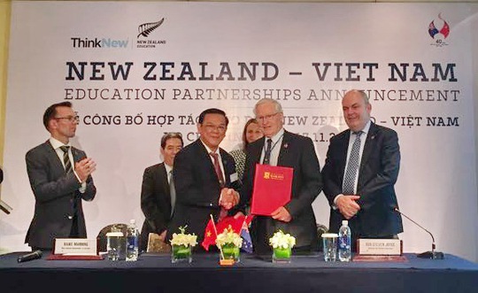 
Ký kết hợp tác giáo dục Việt Nam và New Zealand
