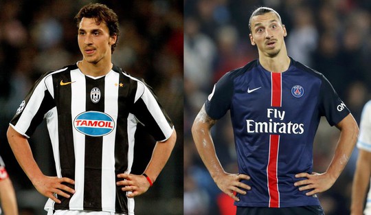 
Tiền đạo Ibrahimovic thay đổi nhiều so với lúc còn trẻ
