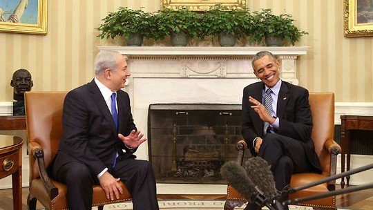 Thủ tướng Israel Benjamin Netanyahu gặp Tổng thống Barack Obama tại Nhà Trắng. Ảnh: AP