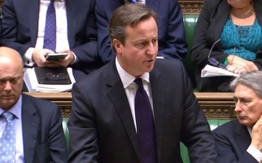 
Thủ tướng Anh David Cameron phát biểu trước Hạ viện. Ảnh: Telegraph
