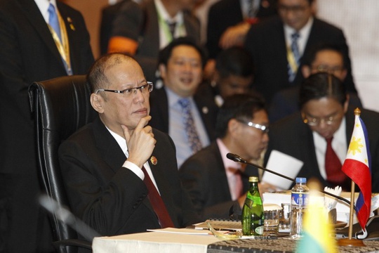 Tổng thống Philippines Benigno Aquino tại Kuala Lumpur, Malaysia, ngày 21-11 Ảnh: THE JAKARTA POST