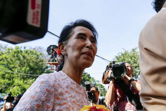 
Bà Aung San Suu Kyi. Ảnh: EPA
