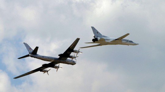 Máy bay ném bom chiến lược TU 95 và TU 22 của Nga đều đã tham gia không kích ở Syria. Ảnh: RIA Novosti
