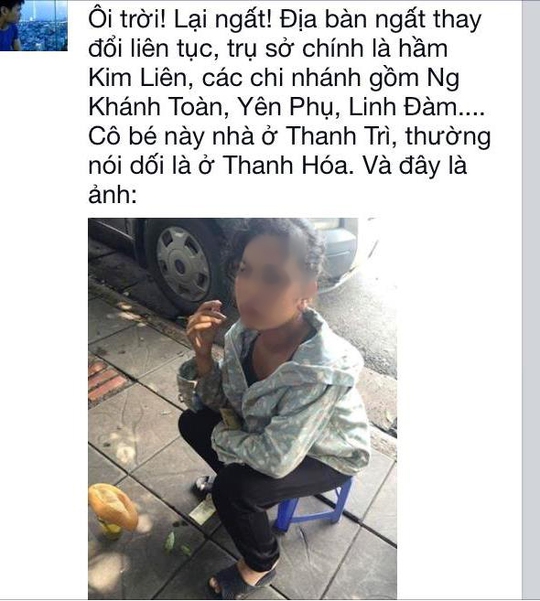 Người phụ nữ này xuất hiện trên nhiều diễn đàn Facebook tại nhiều địa điểm khác nhau - Ảnh chụp màn hình