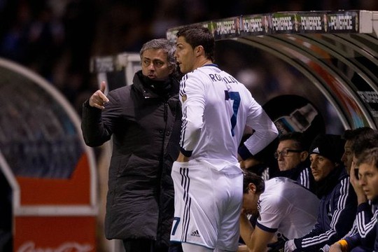 Thầy trò HLV Mourinho - Ronaldo khi còn ở Real