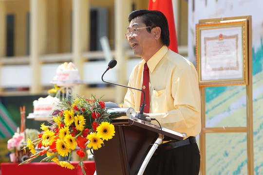 
ông Đặng Phước Thành, Chủ tịch Hội đồng Quản trị Công ty CP cổ phần Ánh Dương Việt Nam (Vinasun), phát biểu tại lễ kỷ niệm 
