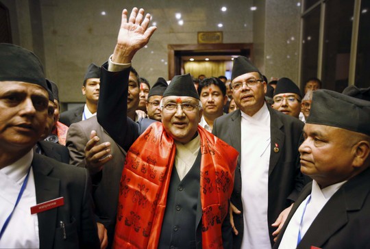 Tân Thủ tướng Nepal Khadga Prasad Sharma Oli Ảnh: Reuters