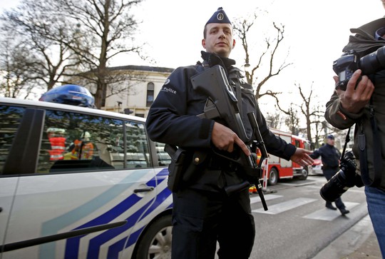 
Dù vậy, an ninh ở Brussels vẫn thắt chặt. Ảnh: REUTERS
